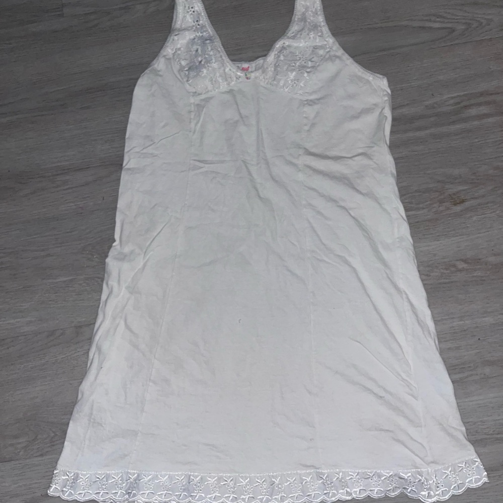 Vintage White lace nightgown medium